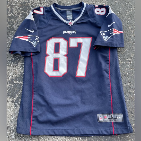 New England Patriots KIDS Rob Gronkowski Jersey Tom Brady Large - Picture 3 of 7